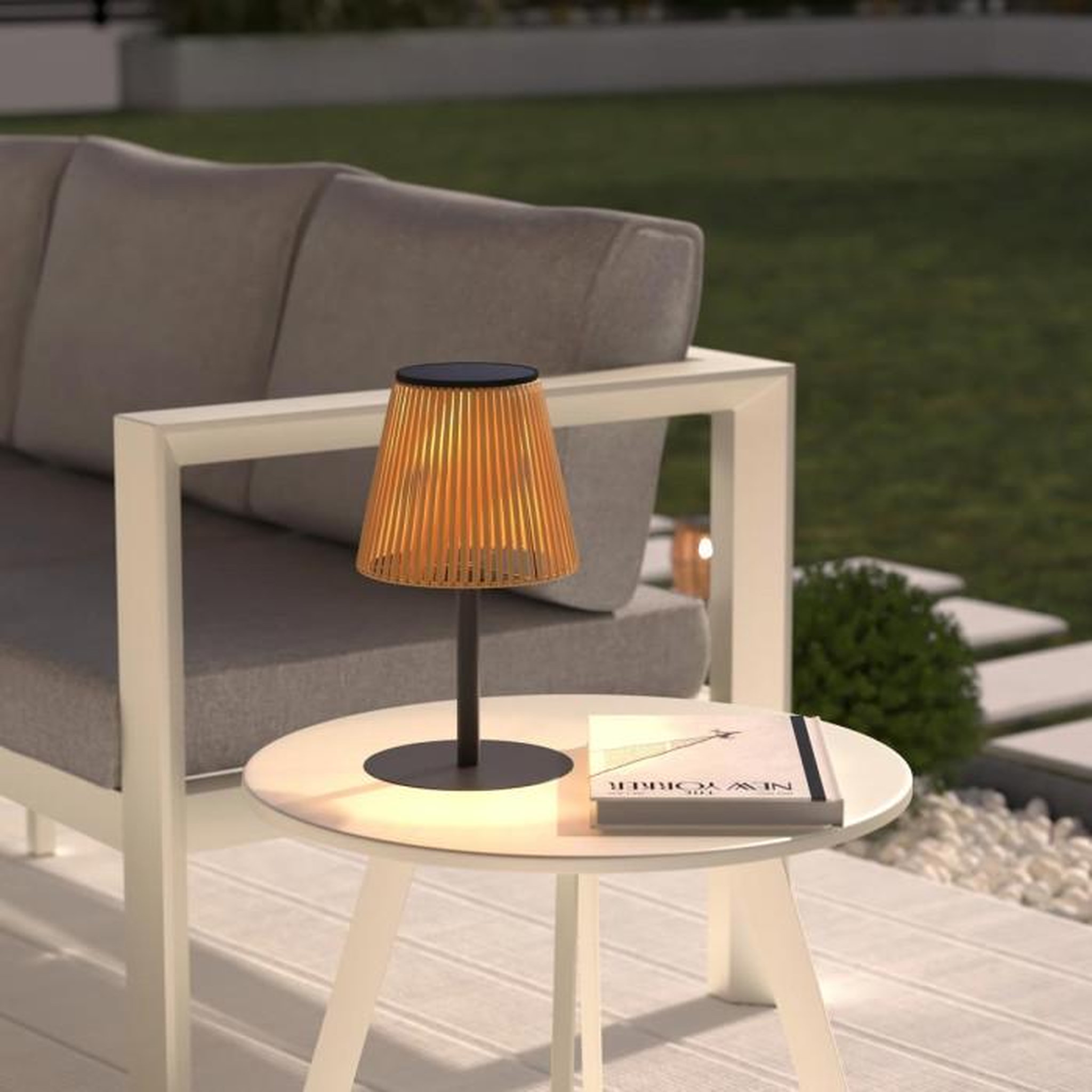 Voir la diapositive 5 : ATMOSPHERA Lampe Solaire à LED  Kesy  30cm Naturel