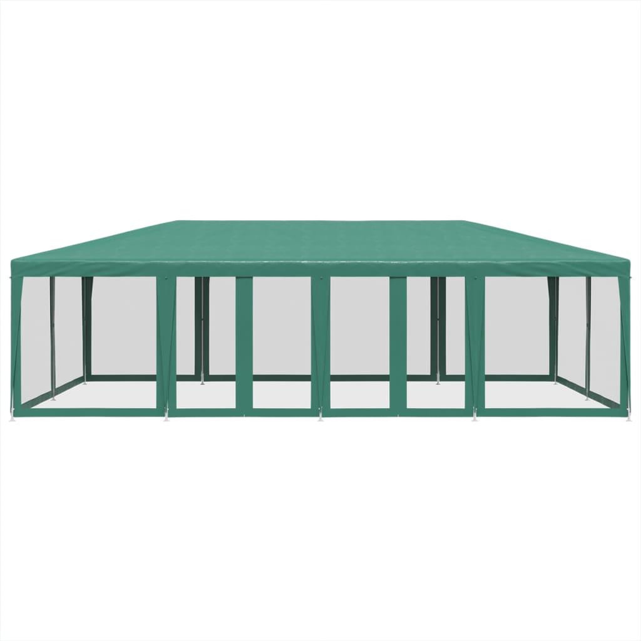 Voir la diapositive 3 : VIDAXL Tente de fete avec 12 parois laterales en maille vert 8x4m PEHD