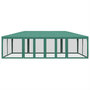 Voir la diapositive 3 : VIDAXL Tente de fete avec 12 parois laterales en maille vert 8x4m PEHD