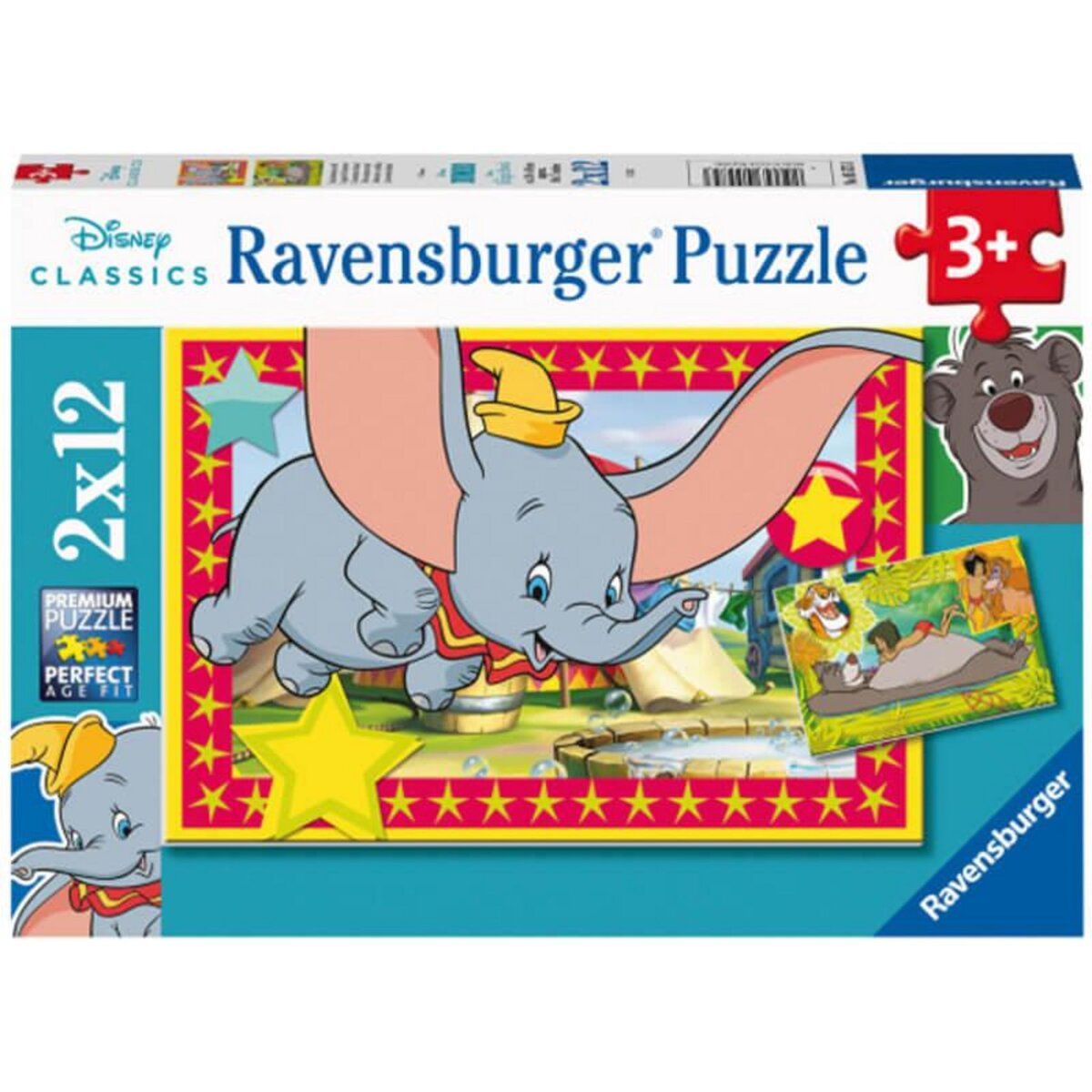 RAVENSBURGER Puzzles 2 x 12 pièces : Disney : L'Appel De L'Aventure