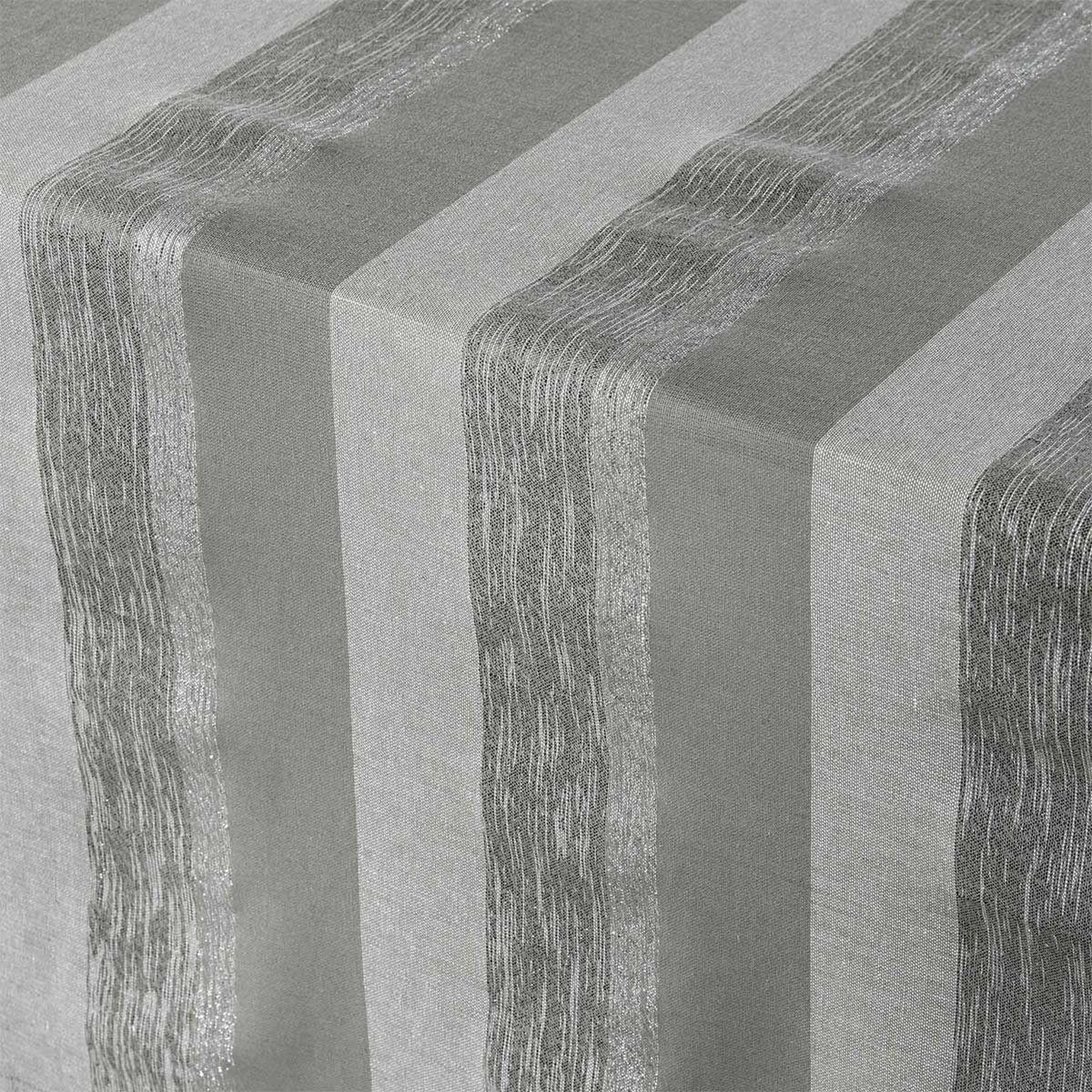 Voir la diapositive 2 : Douceur d'Intérieur Nappe en coton tissée  eldora  140x240cm gris