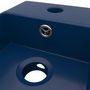 Voir la diapositive 5 : VIDAXL Lavabo de salle de bain avec trop-plein Ceramique Bleu fonce