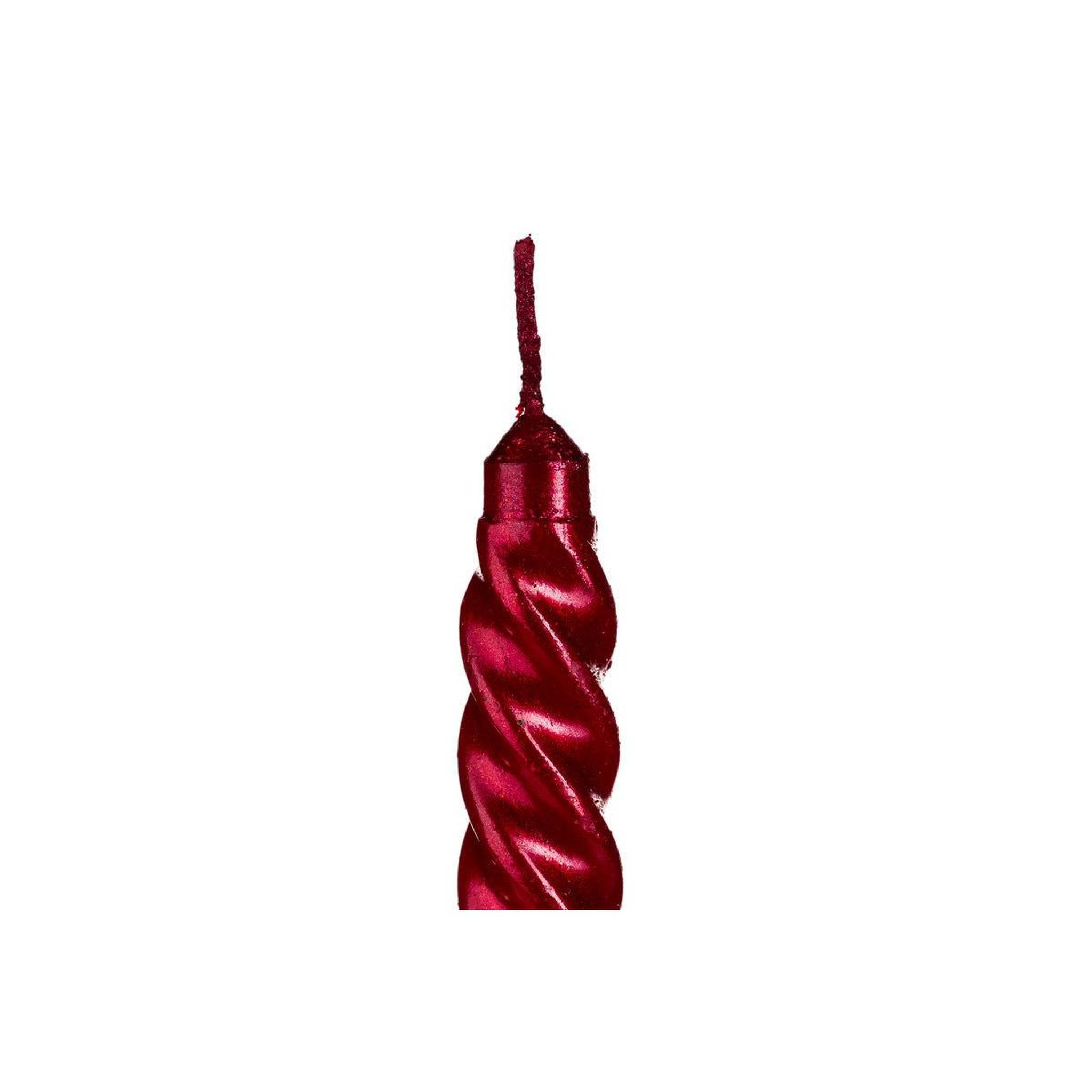 Voir la diapositive 4 : FEERIC LIGHT & CHRISTMAS Lot de 4 bougies bâton  colorama  48g rouge