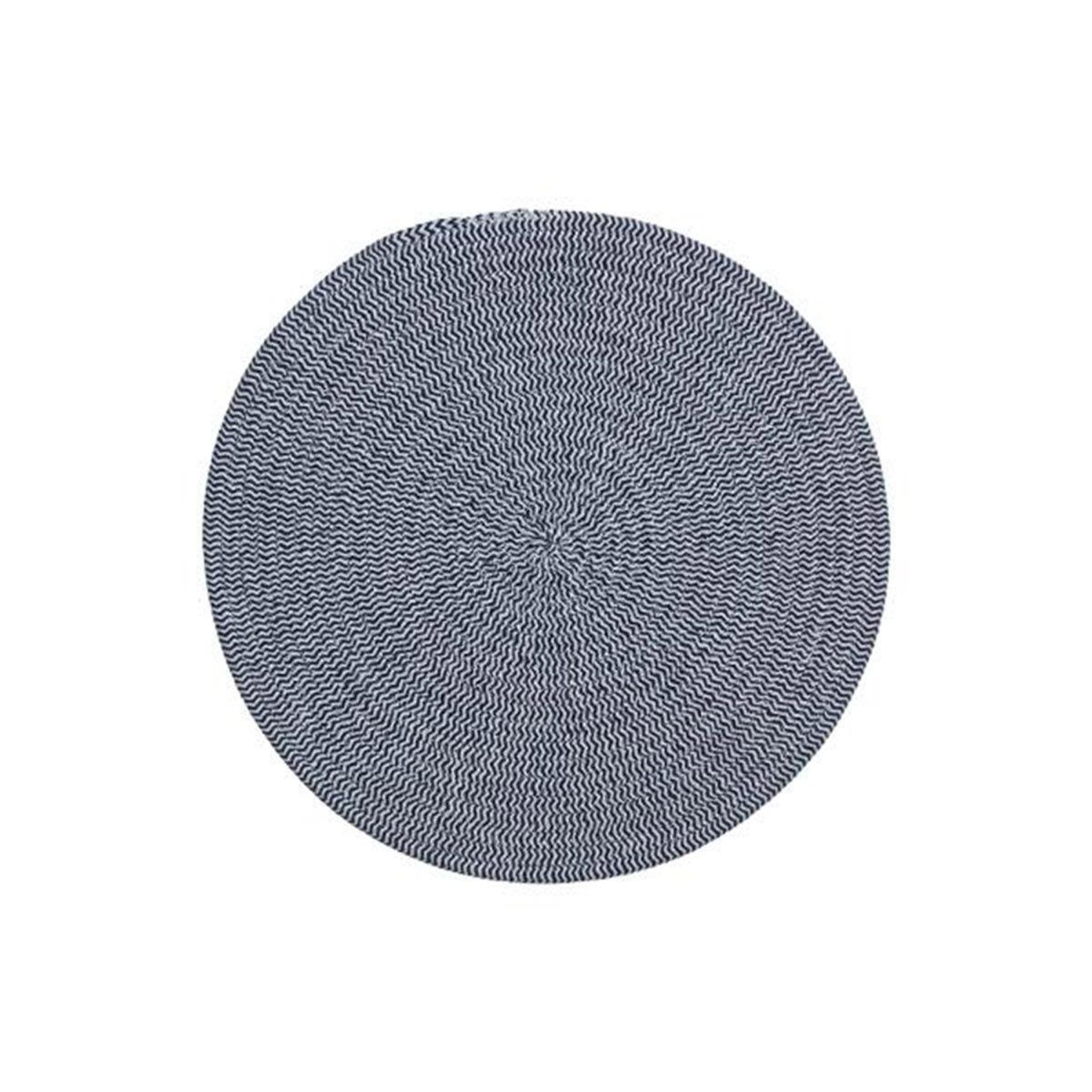 SECRET DE GOURMET Set de table déco  coton  38cm bleu