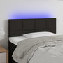 Voir la diapositive 1 : VIDAXL Tete de lit a LED Noir 80x5x78/88 cm Tissu
