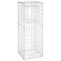 Voir la diapositive 2 : VIDAXL Poteau a panier de gabion 50x50x140 cm Fer