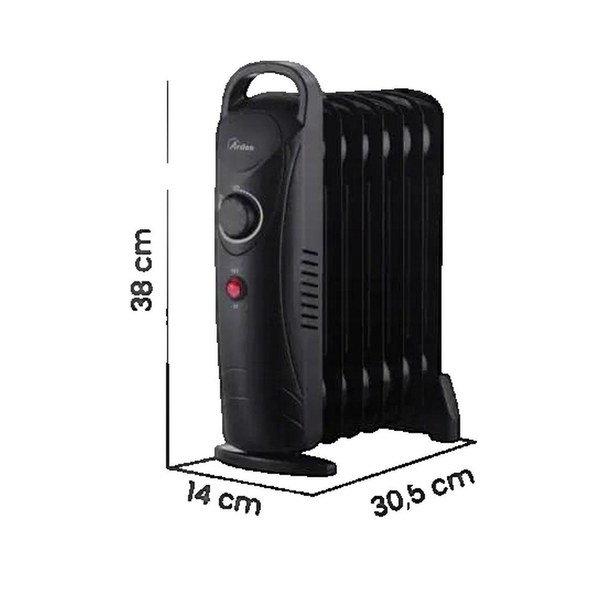 Voir la diapositive 3 : Ardes Radiateur bain d'huile Ardes AR4R07M2 OILO MINI2 Noir Compact