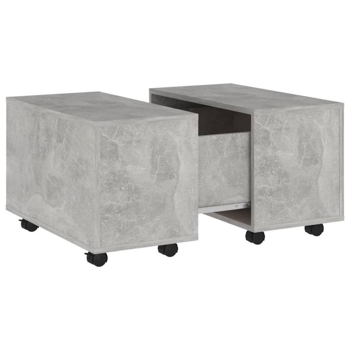 VIDAXL Table basse gris beton 60x60x38 cm bois d'ingenierie