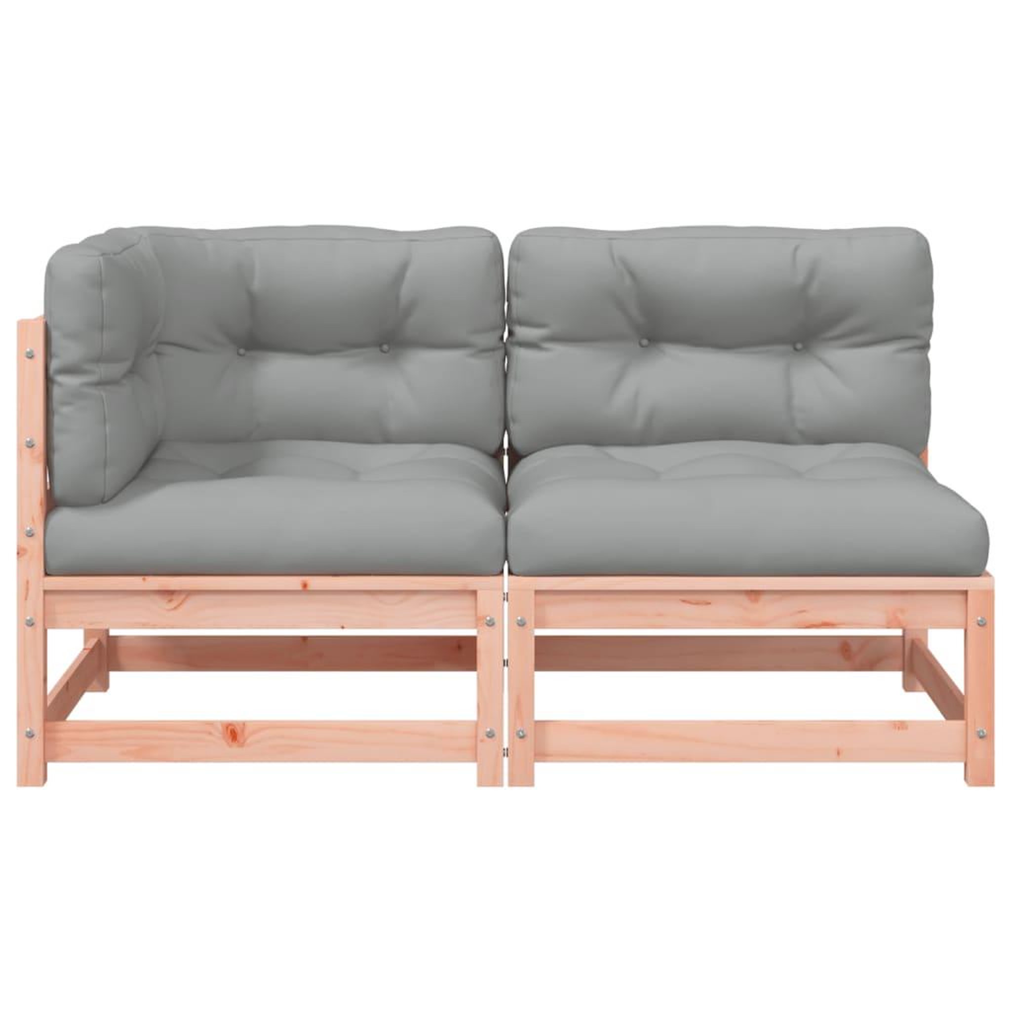 Voir la diapositive 5 : VIDAXL Canape de jardin avec coussins 2 places bois massif douglas