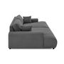 Voir la diapositive 4 : LISA DESIGN Garance - canapé droit 4 places double méridienne - assise profonde - en velours côtelé