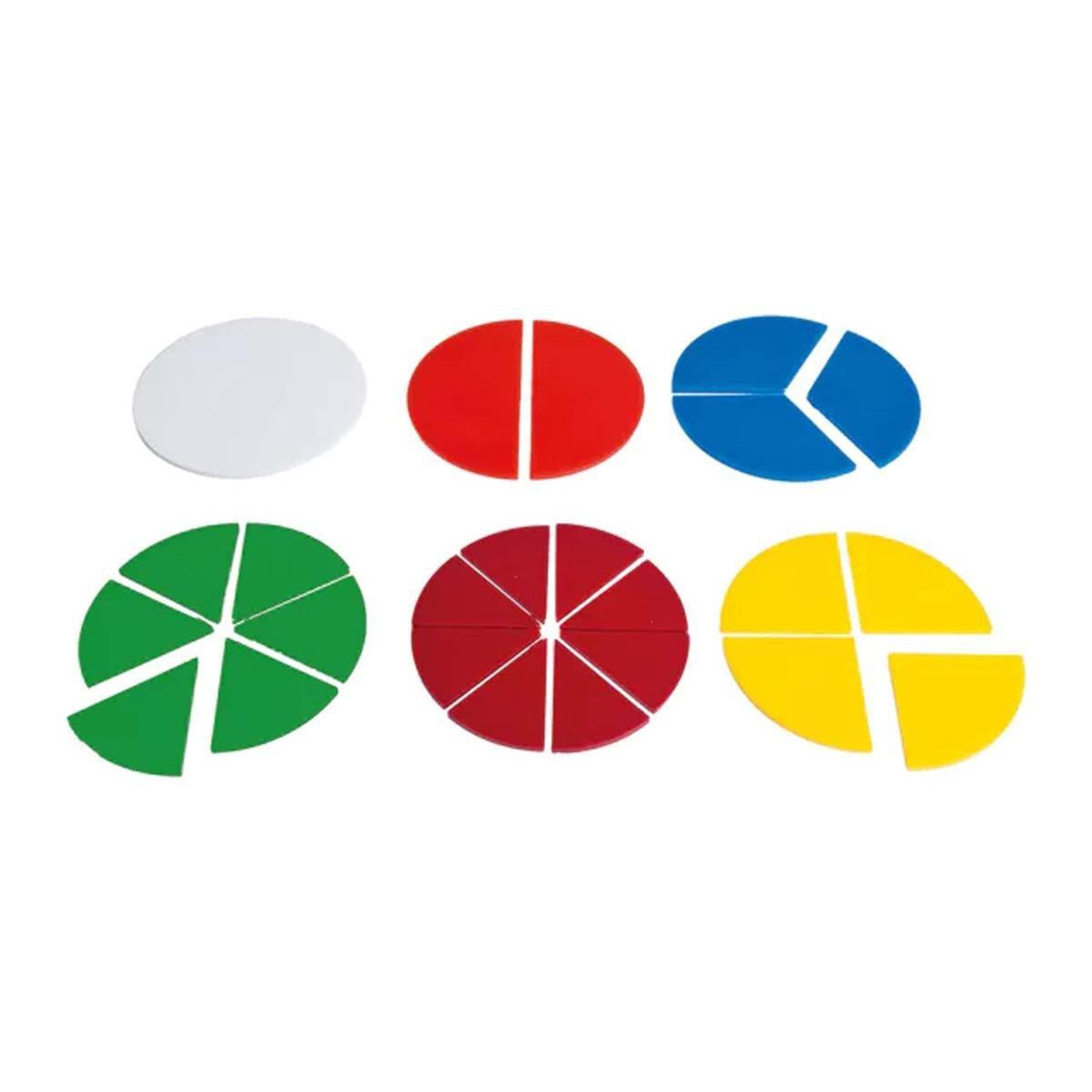 Voir la diapositive 2 : EDUCO Fractions - rond — ensemble de 12 pièces