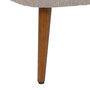 Voir la diapositive 4 : ATMOSPHERA Fauteuil tissu chevron et pieds en bois GARY - Beige