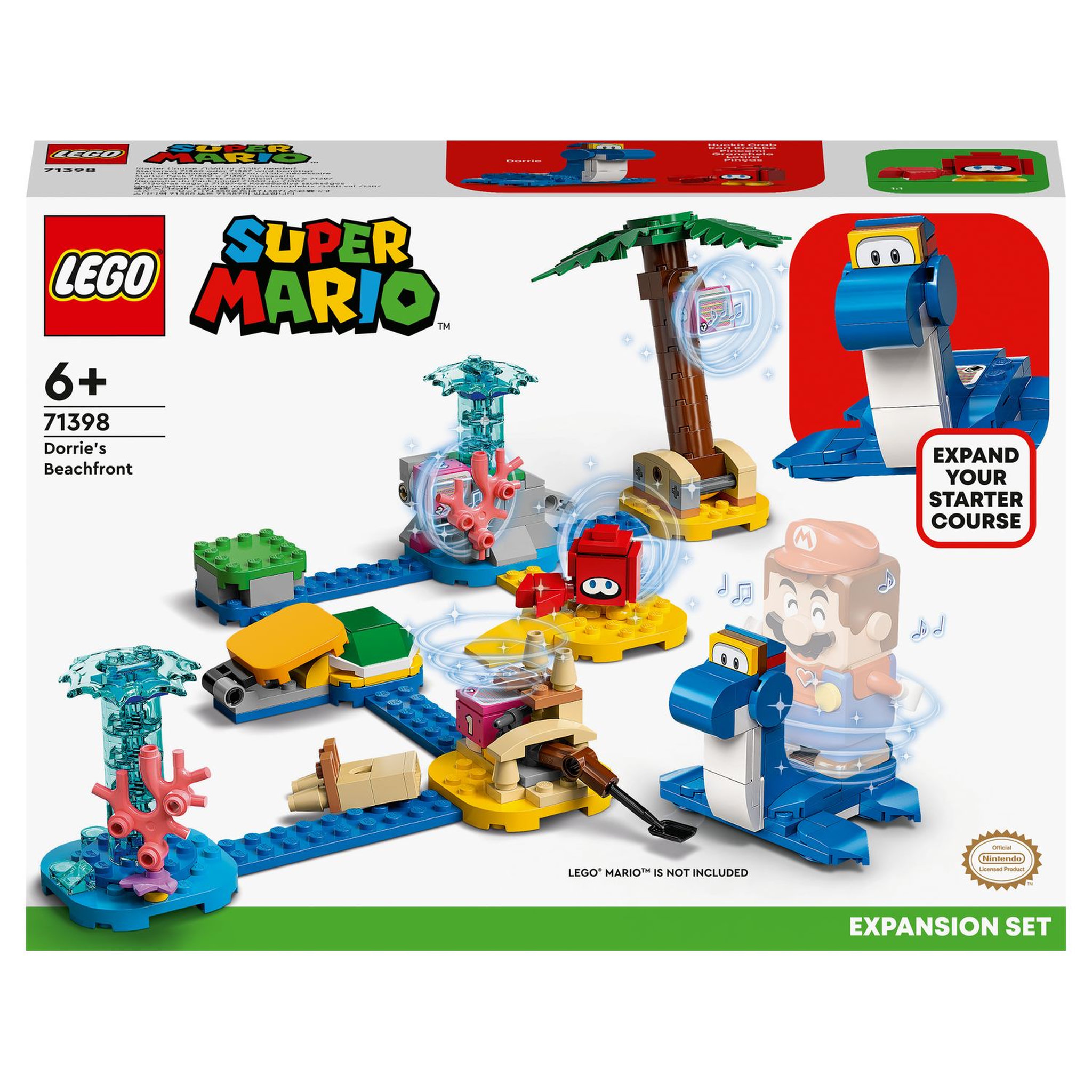 LEGO Super Mario 71398 - Ensemble d'extension Le bord de mer de Dorrie