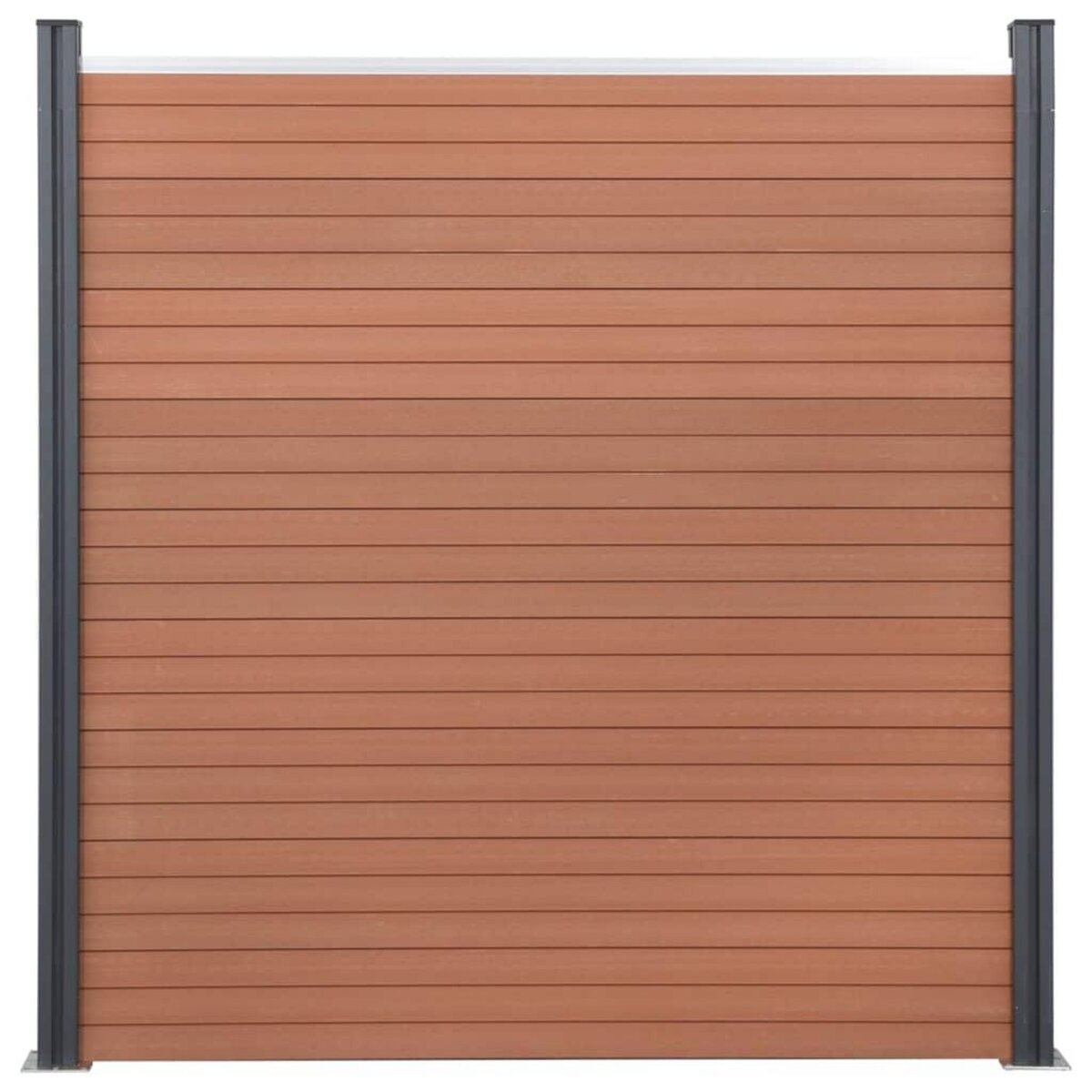 VIDAXL Ensemble de panneaux de cloture marron 180x186 cm WPC