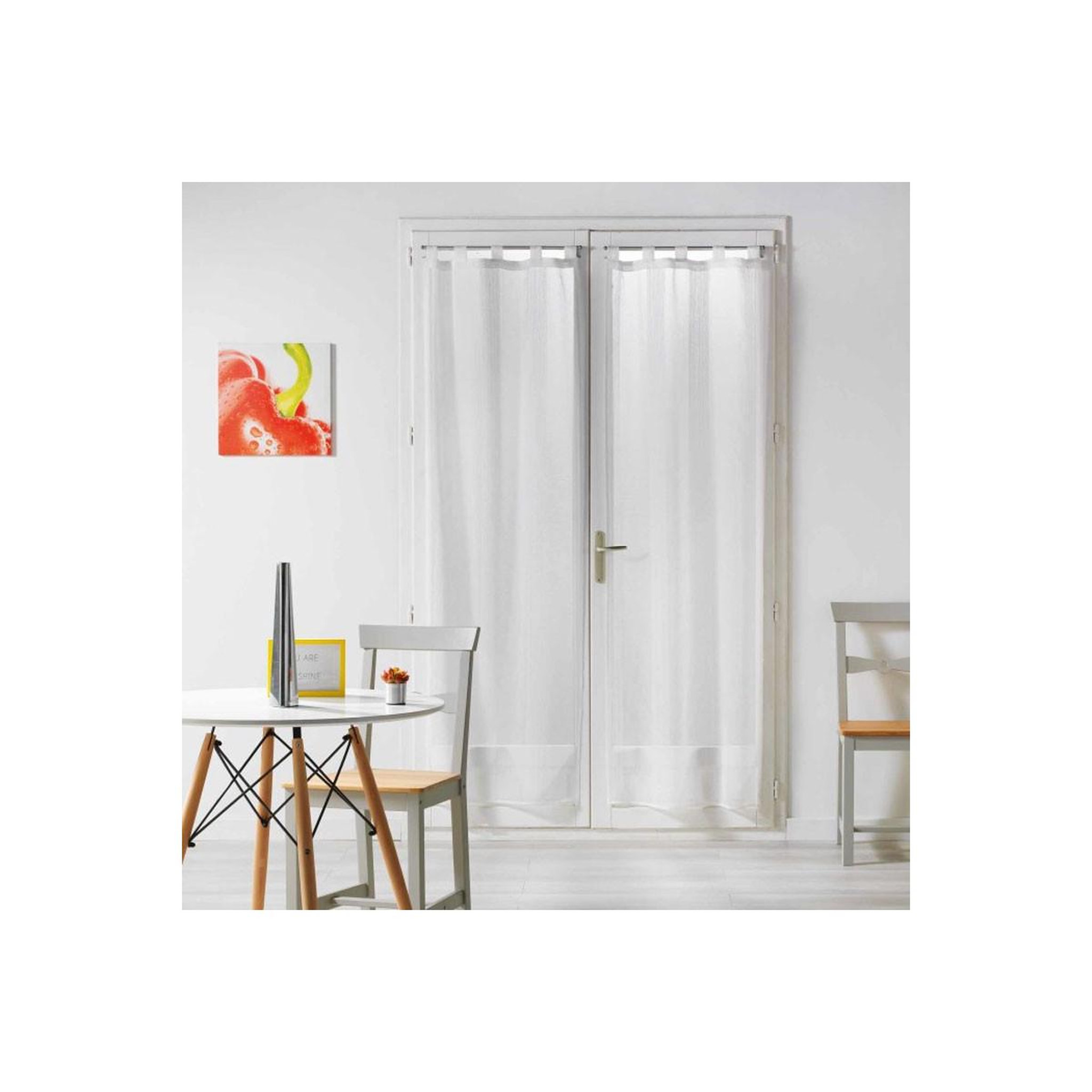 Douceur d'Intérieur Paire de voilages  salina  70x200cm blanc