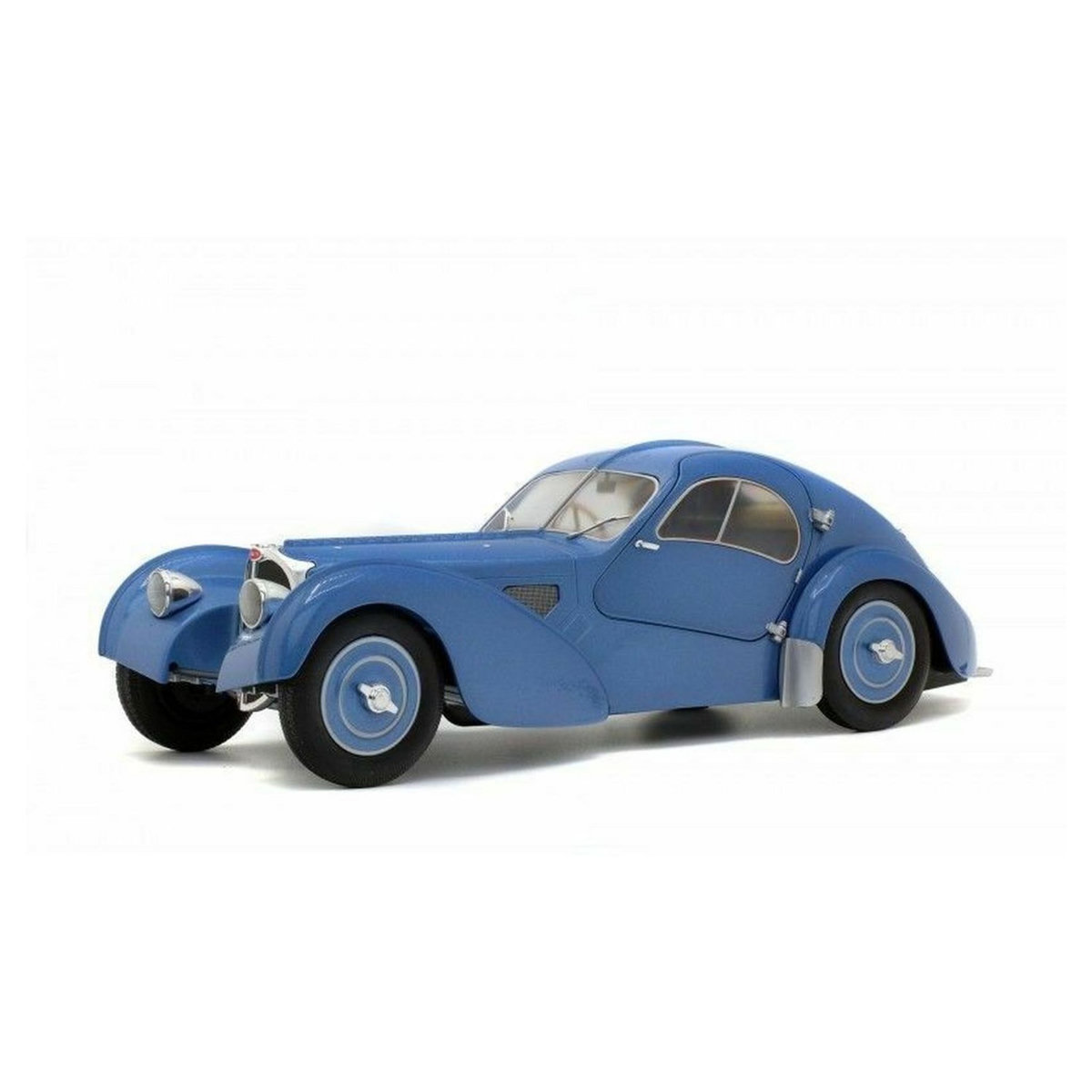 SOLIDO Voiture miniature Bugatti Atlantic 1937 gris bleu métallisé-1/18éme