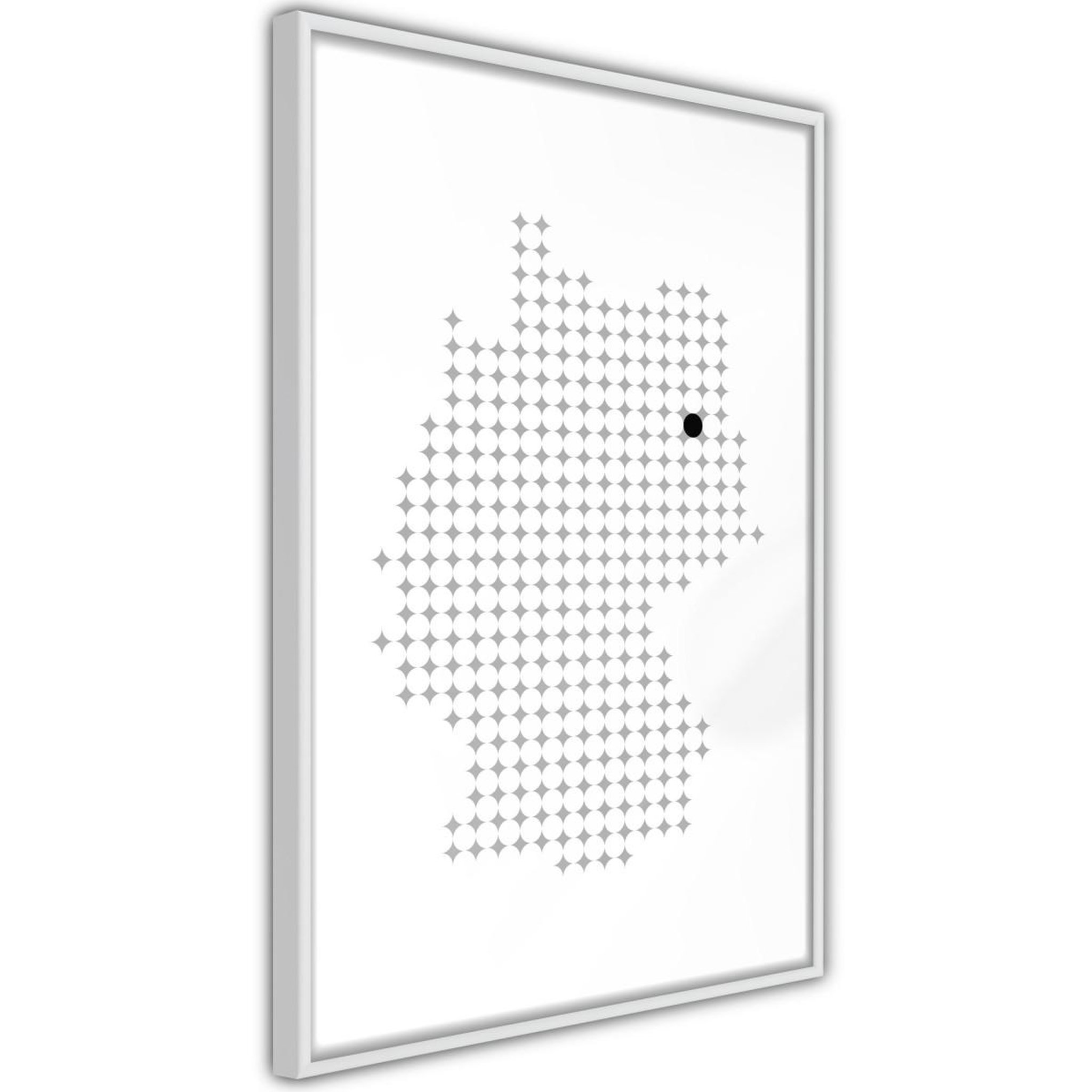 Paris Prix Affiche murale encadrée  pixel map of germany