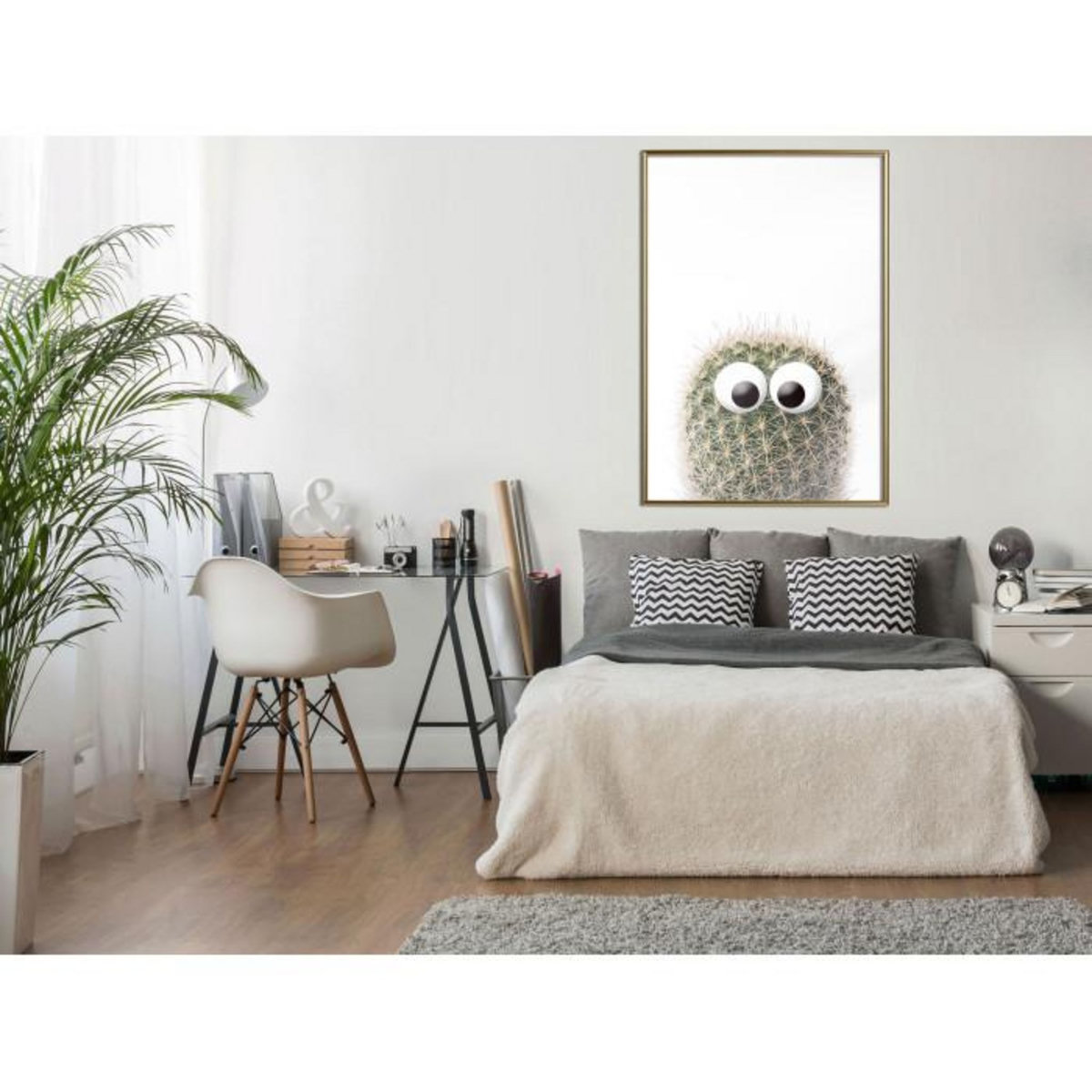 Paris Prix Affiche Murale Encadrée  Funny Cactus II