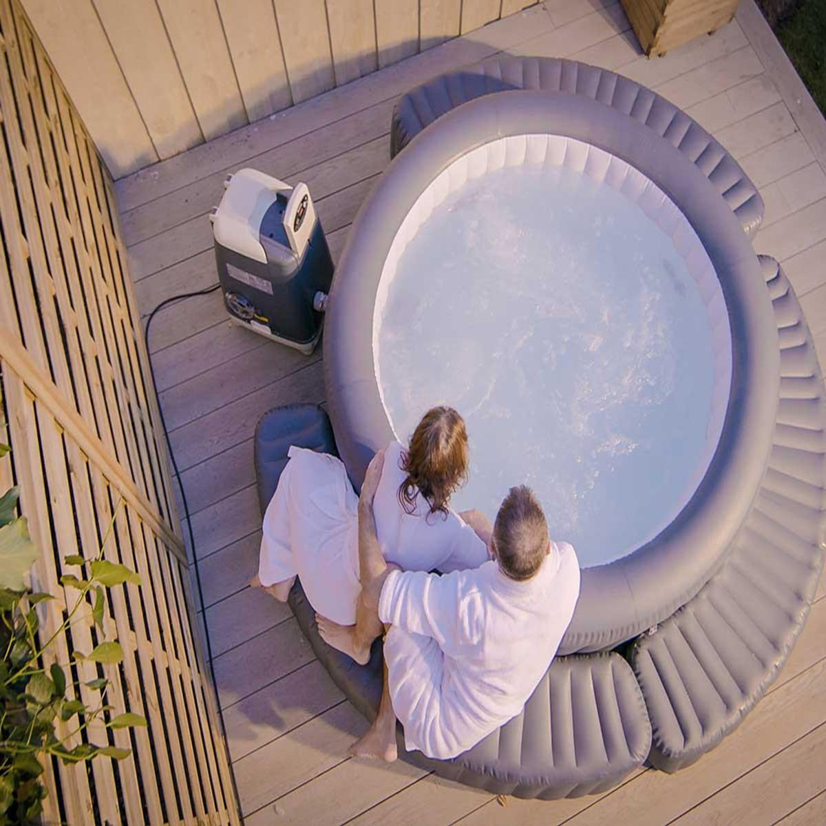 Habitat et Jardin Equipement pour Spa Gonflable 4/6 places  Lay-Z Spa Surround