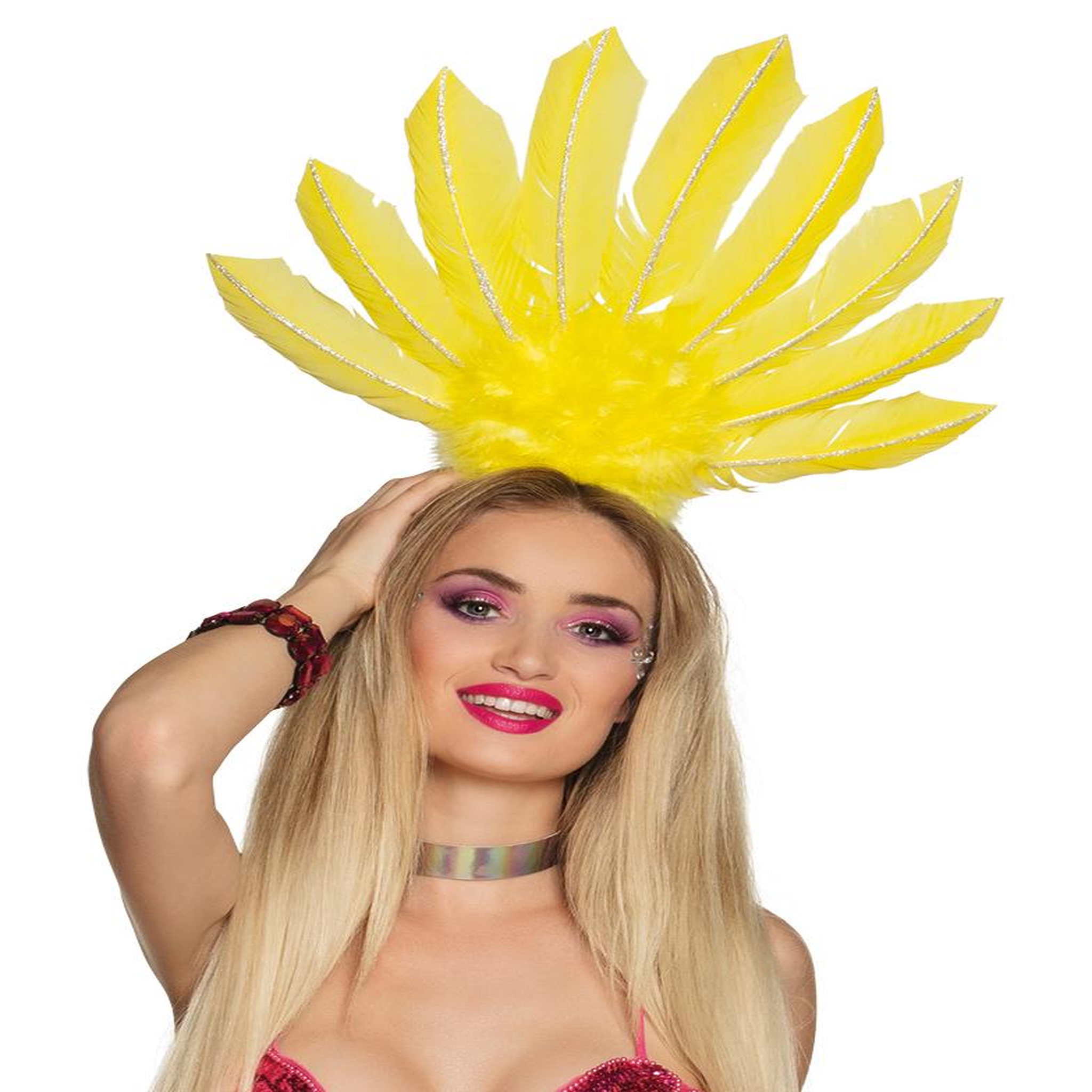 Voir la diapositive 1 : Boland Serre-Tête Samba Jaune Fluo