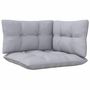 Voir la diapositive 5 : VIDAXL Canape d'angle de jardin avec coussins gris Bois de pin massif