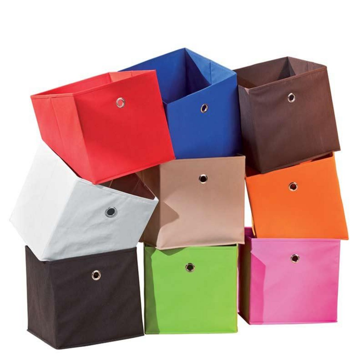 Paris Prix Boîte de Rangement Pliable  Kase  32cm Rouge