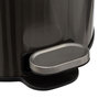Voir la diapositive 5 : FIVE Poubelle de Cuisine en Métal  Delta  30L Inox Noir