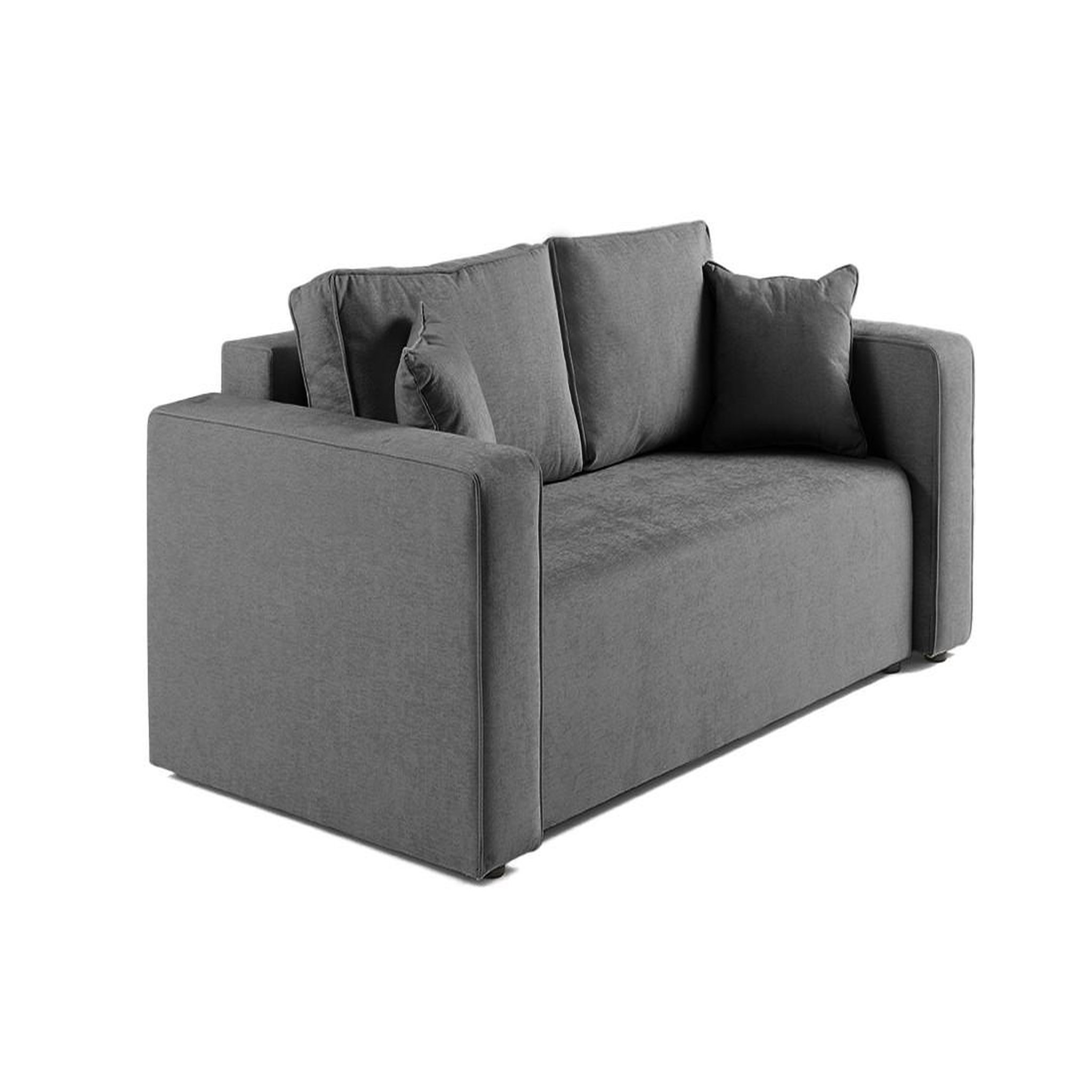 Voir la diapositive 3 : BEST MOBILIER Topaze - canapé droit 2 places - en tissu