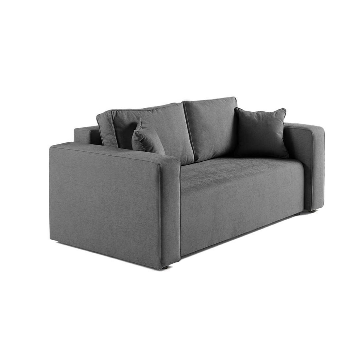 BEST MOBILIER Topaze - canapé droit 2 places - en tissu