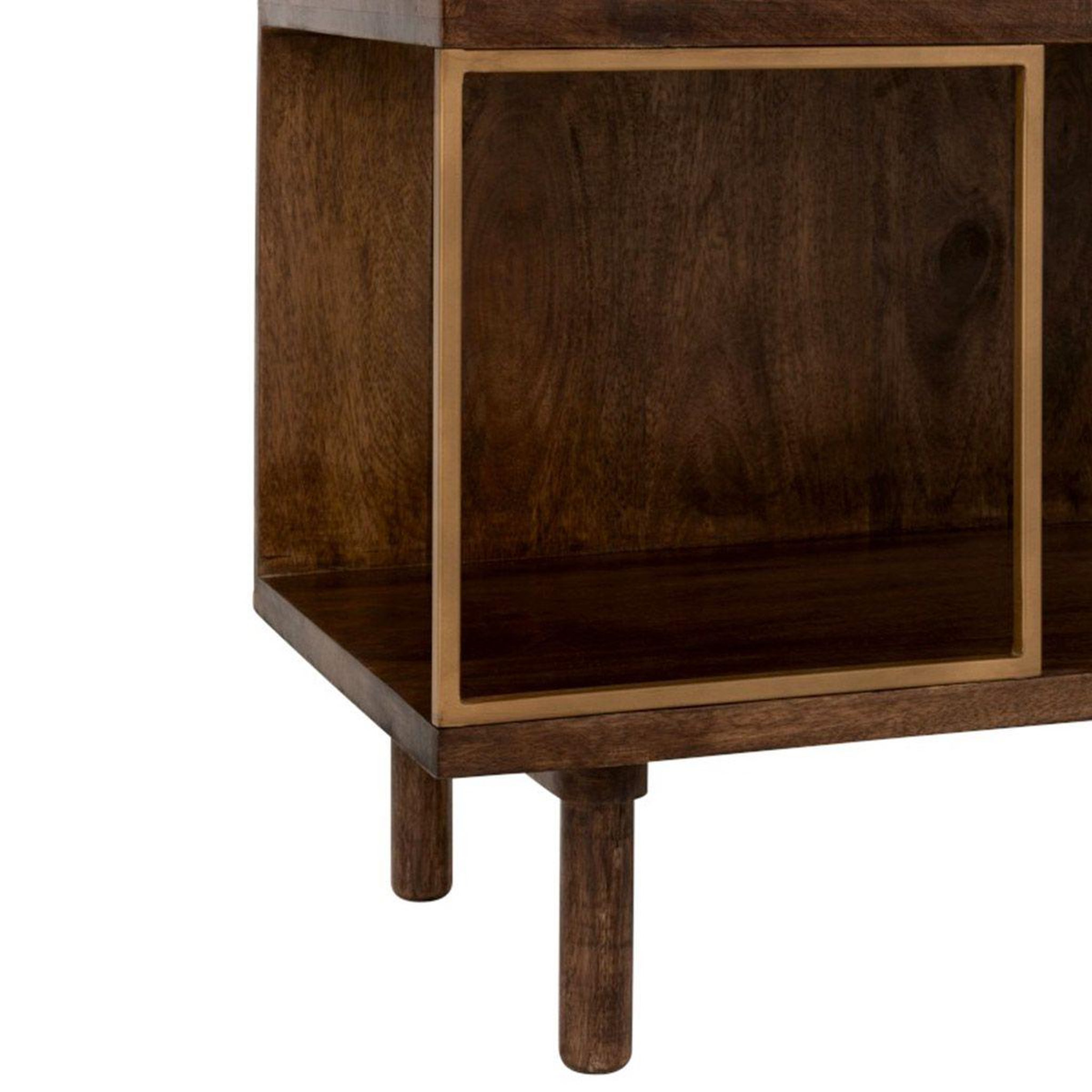Voir la diapositive 5 : Paris Prix Étagère 4 niveaux design  rafi  167cm marron