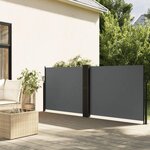 VIDAXL Auvent lateral retractable anthracite 140x600 cm