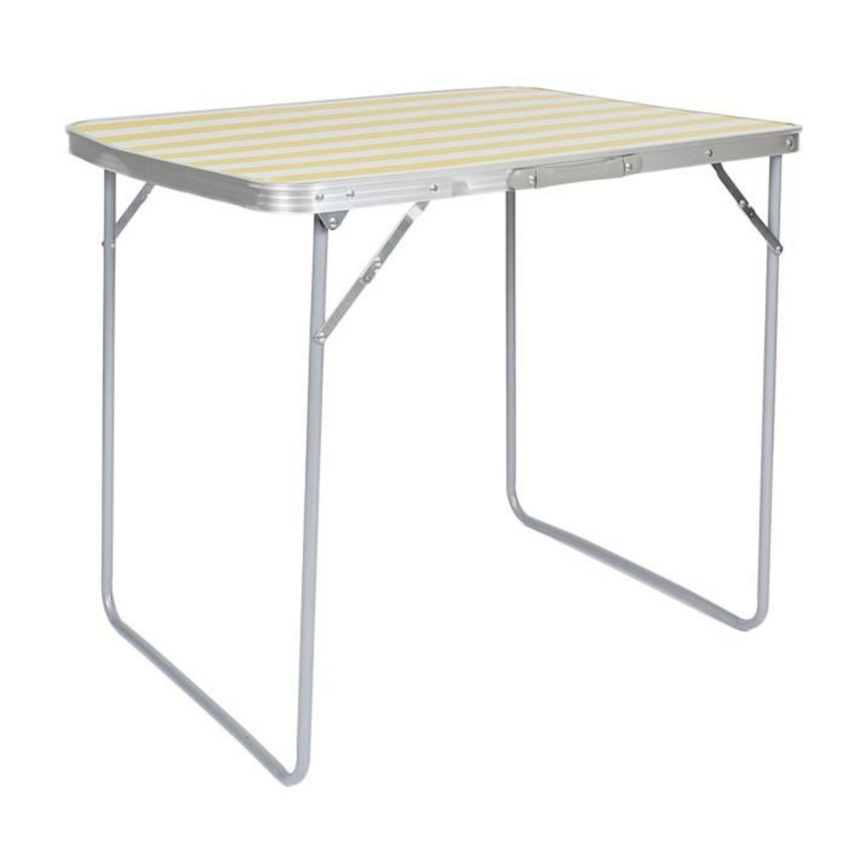 Paris Prix Table de Camping Pliable  Bain de Soleil  80cm Jaune