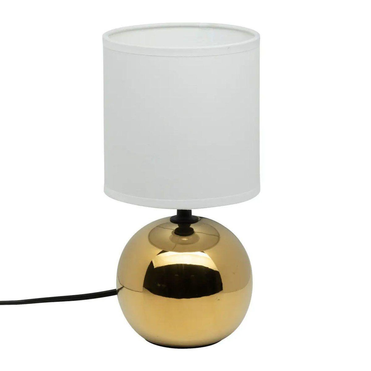 ATMOSPHERA Lampe à Poser Céramique  Boule  25cm Or
