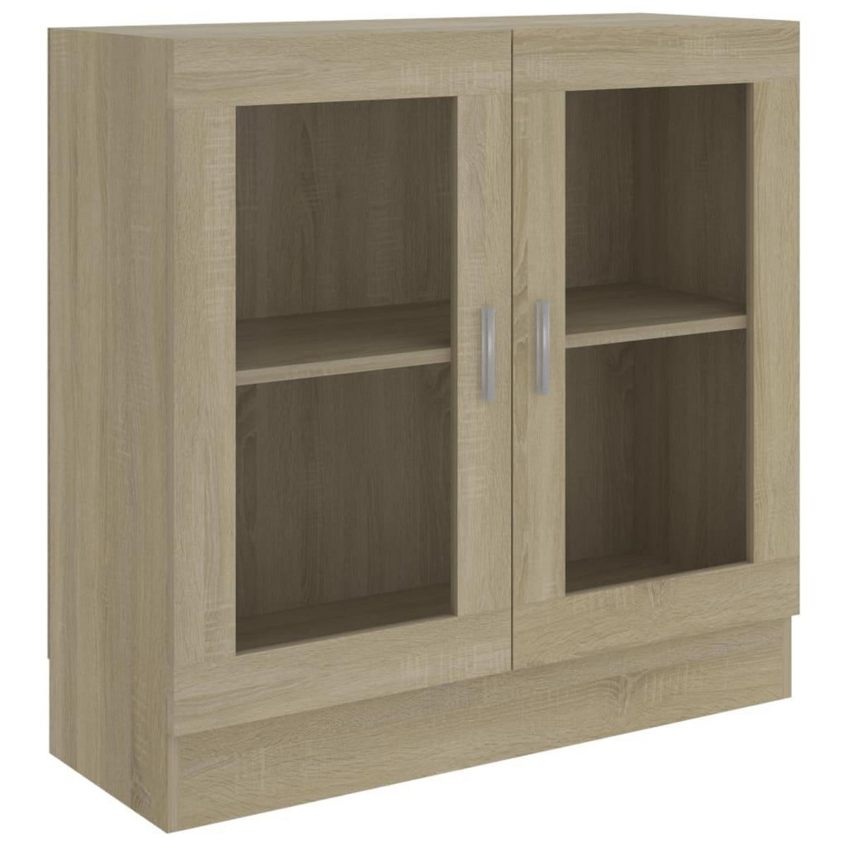 VIDAXL Armoire a vitrine Chene sonoma 82,5x30,5x80cm Bois d'ingenierie