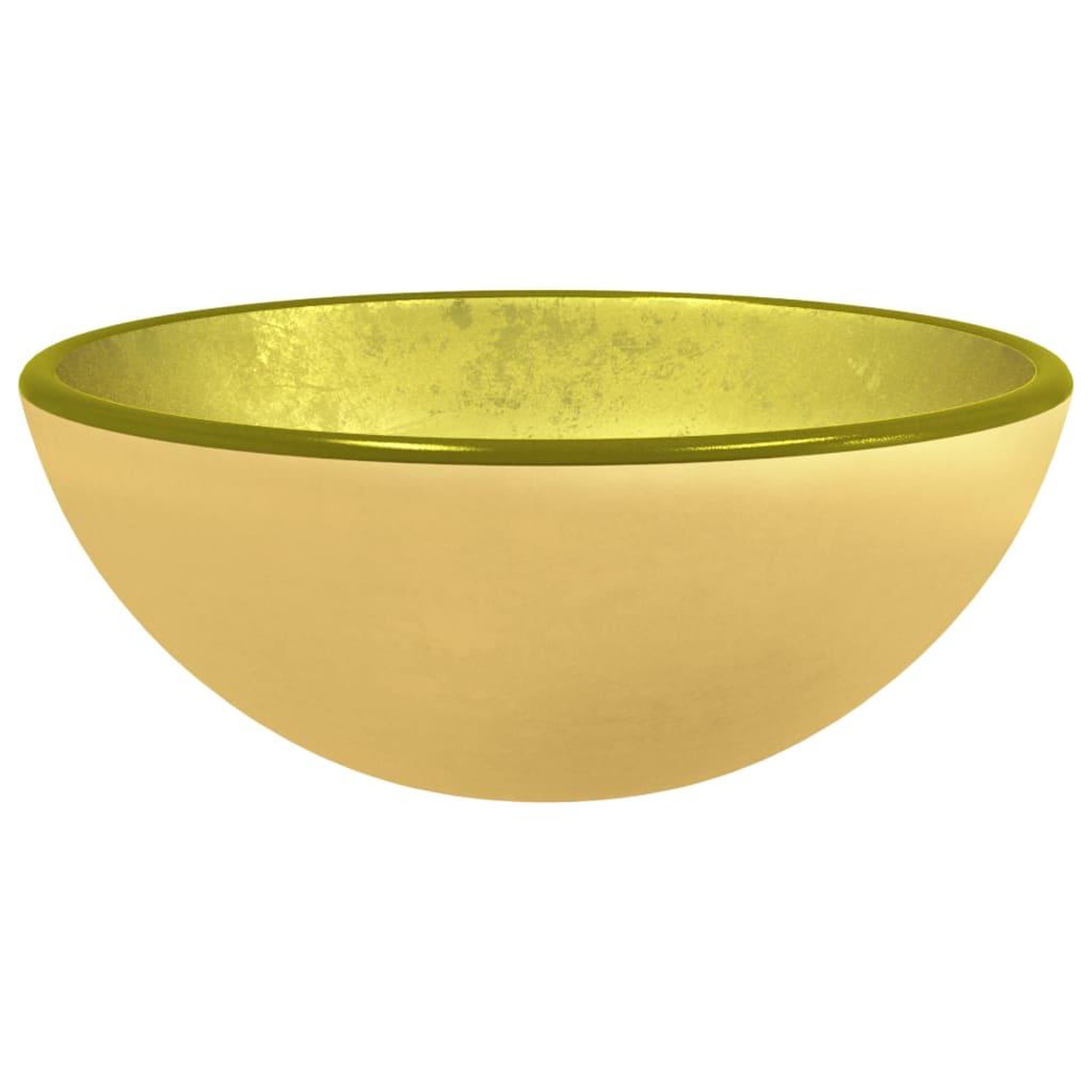 Voir la diapositive 2 : VIDAXL Lavabo Verre trempe 30x12 cm Dore