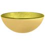 Voir la diapositive 2 : VIDAXL Lavabo Verre trempe 30x12 cm Dore