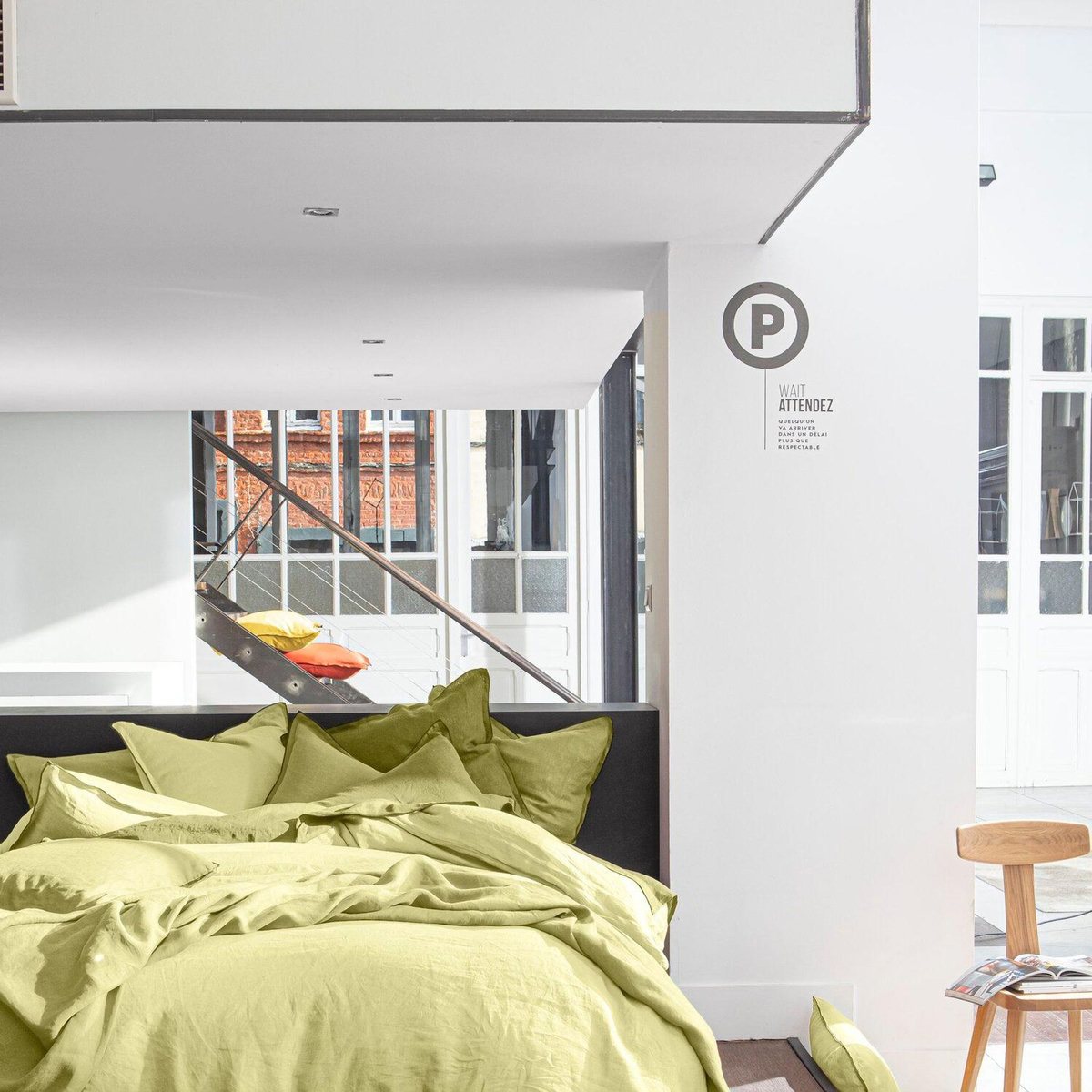 BATON ROUGE Taie d'oreiller 100% lin lavé 160gsm