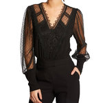 MORGAN T-Shirt Manches Longues Noir Femme Morgan TAGADA. Coloris disponibles : Noir