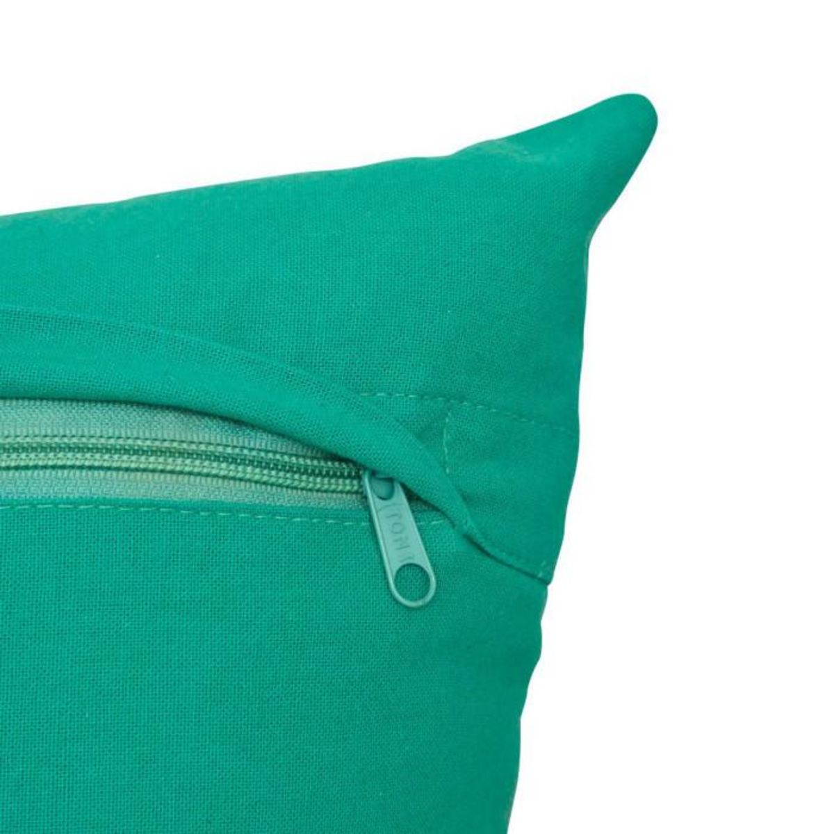 ATMOSPHERA Coussin Déco Brodé  Flow  45x45cm Vert