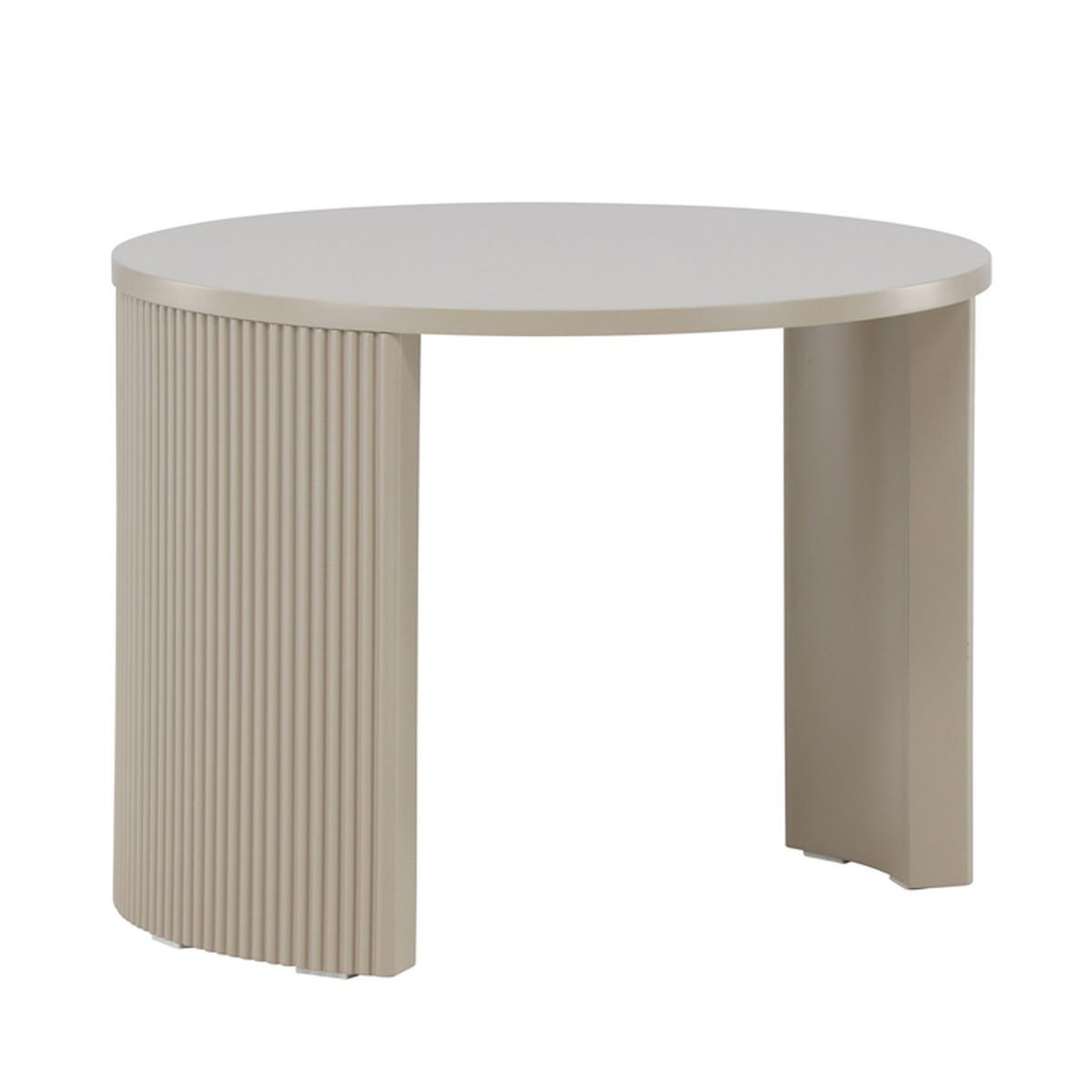 Paris Prix Table basse nervurée  bristol  60cm beige