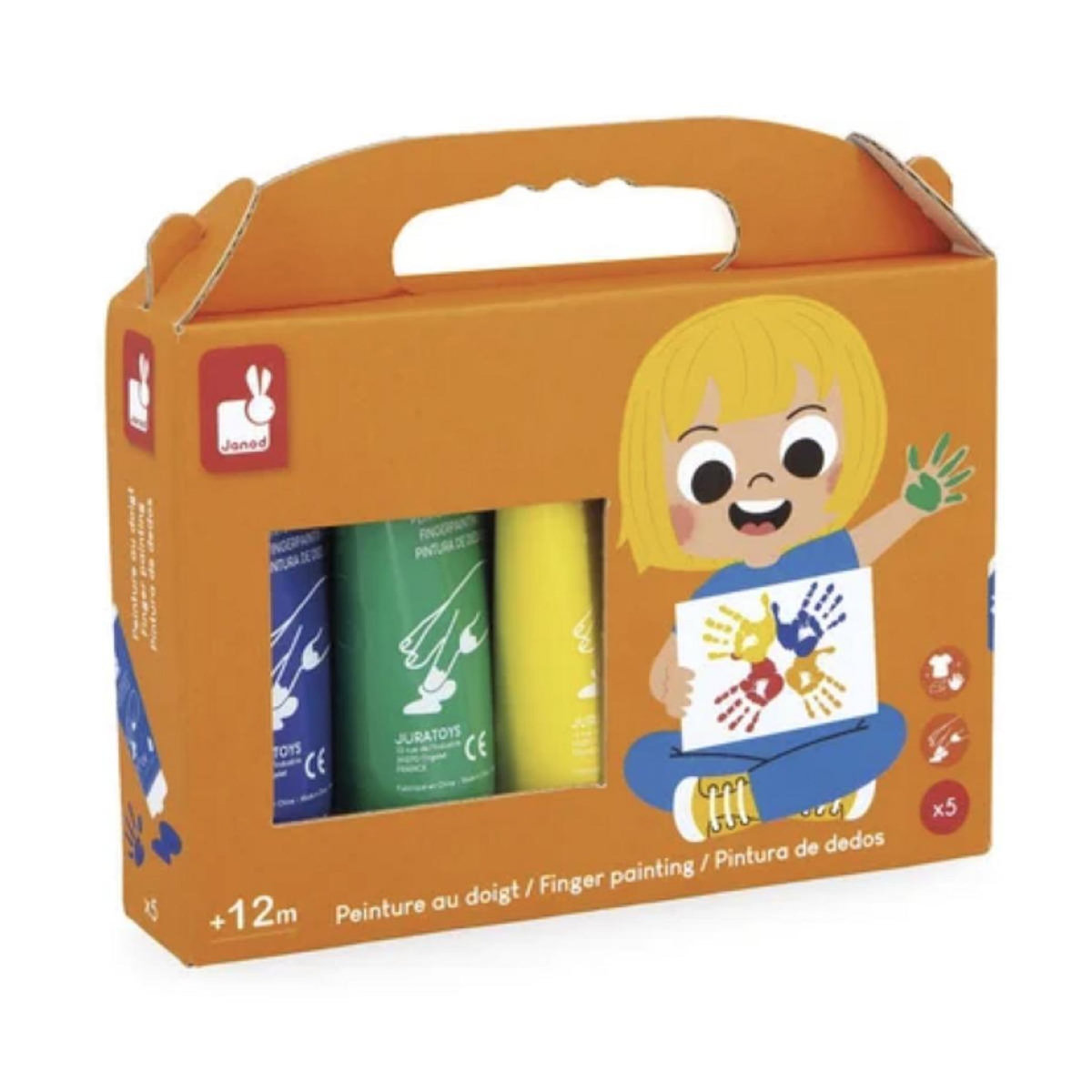 Juratoys-Janod Peinture au doigt X 5 -  - Juratoys