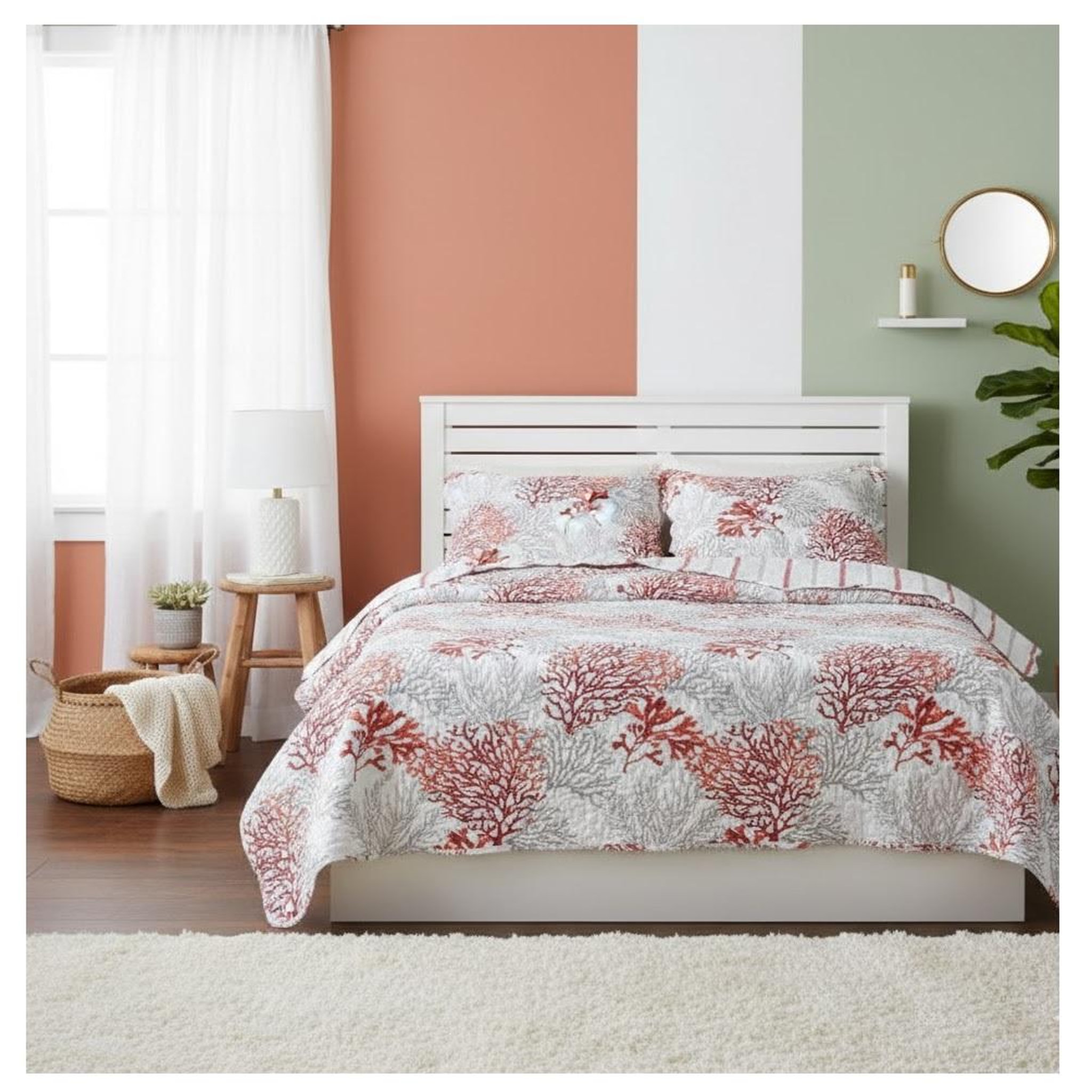 Voir la diapositive 3 : Eden Couvre lit + taies océan design et moderne