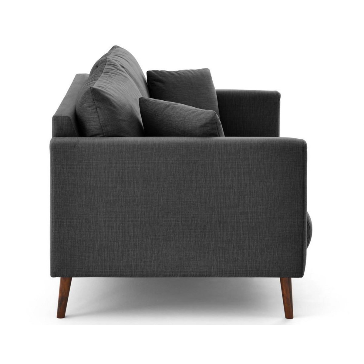 LISA DESIGN Ostrava - canapé droit 2 places en velours pieds en bois