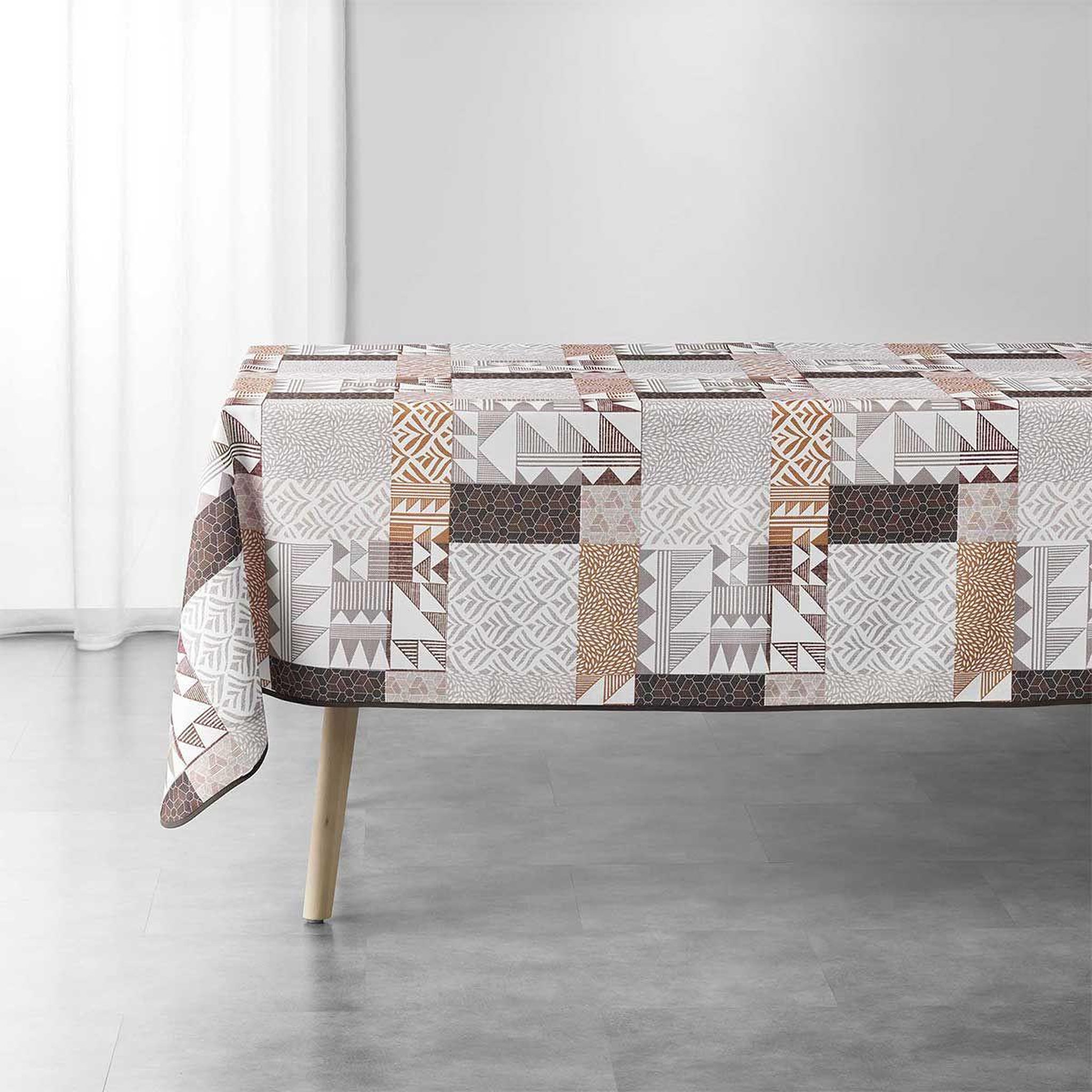 Douceur d'Intérieur Nappe imprimée  kampala  150x240cm multicolore
