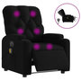 Voir la diapositive 2 : VIDAXL Fauteuil de massage inclinable electrique Noir Tissu