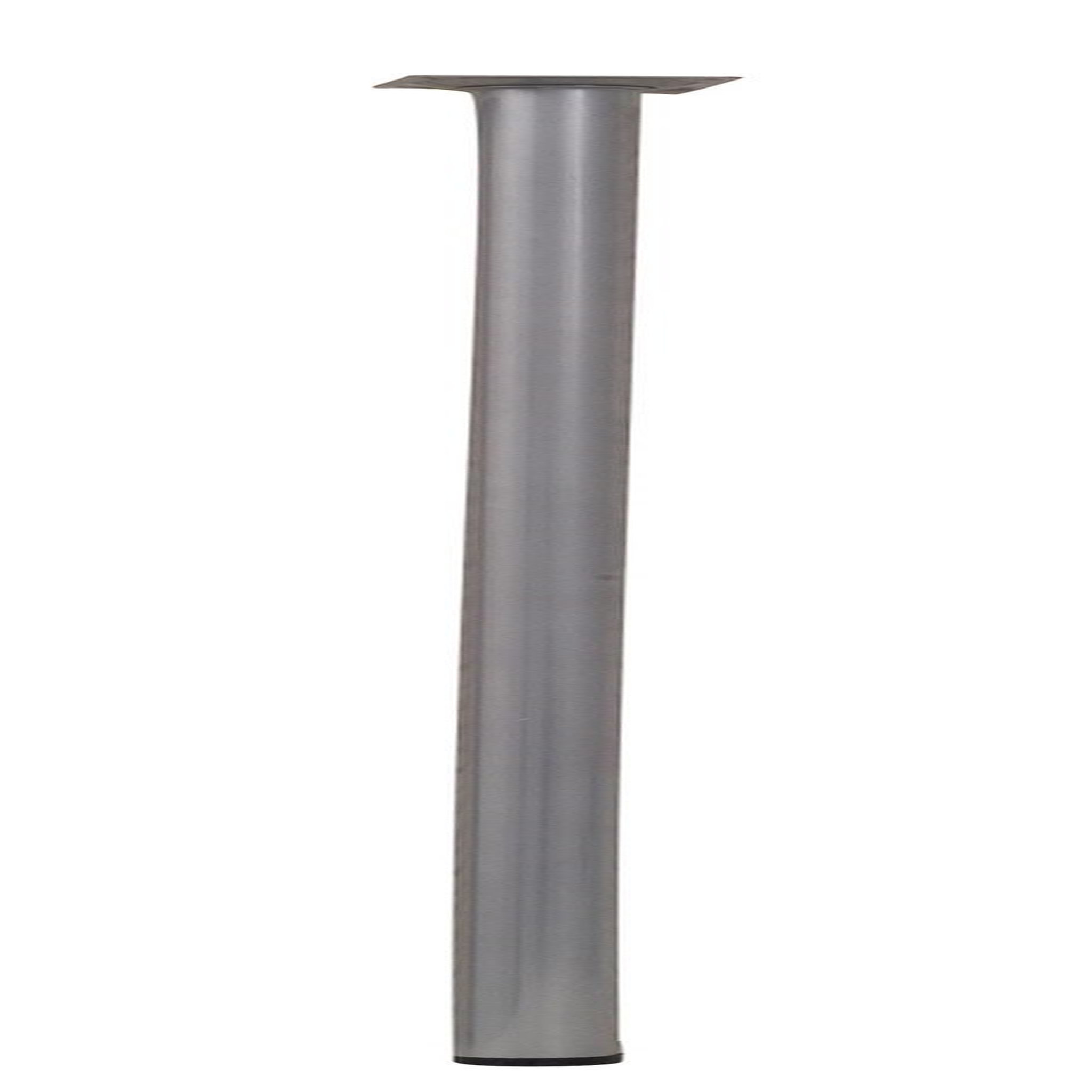 CENTRALE BRICO Pied de table basse cylindrique fixe acier mat gris, 70 cm