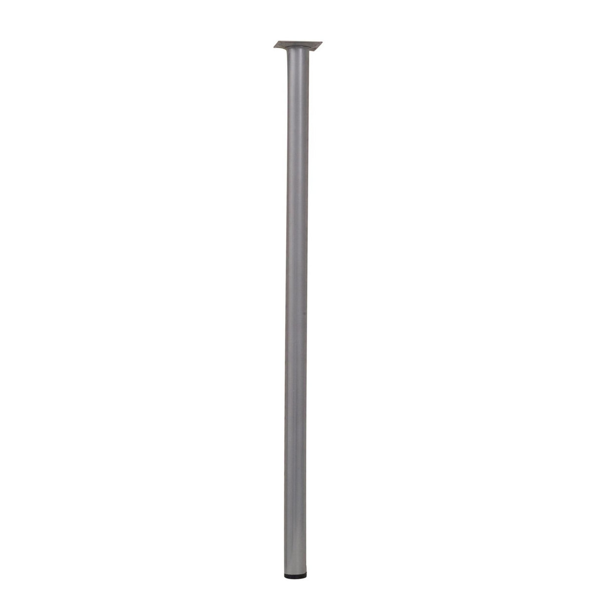 CENTRALE BRICO Pied de table basse cylindrique fixe acier mat gris, 70 cm