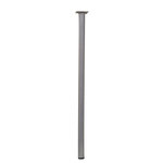 CENTRALE BRICO Pied de table basse cylindrique fixe acier mat gris, 70 cm