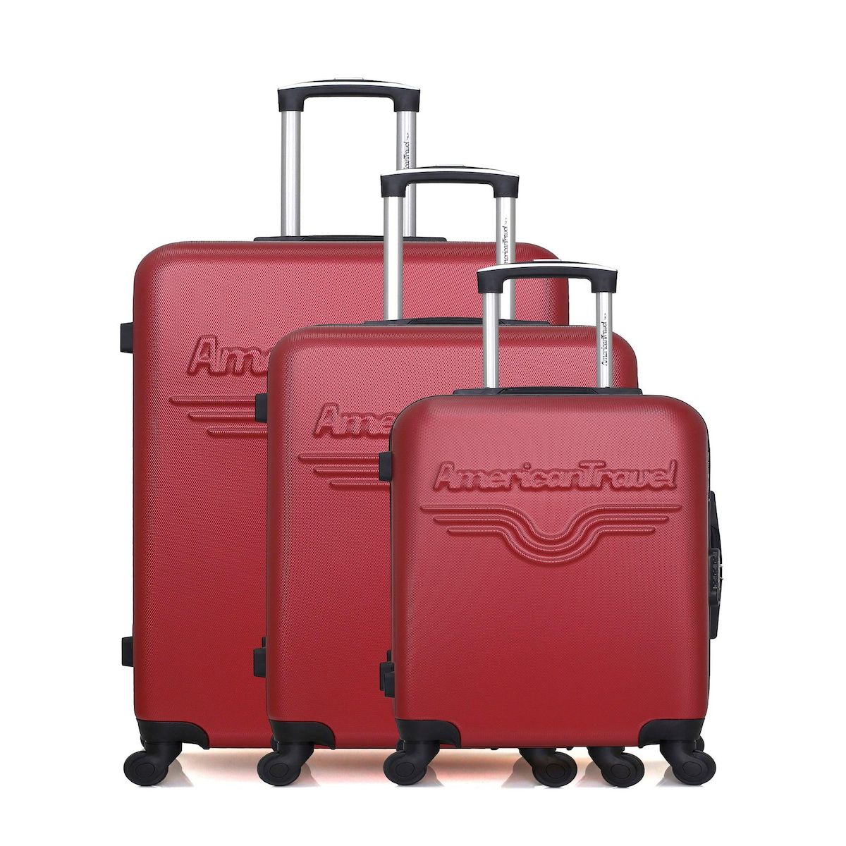 AMERICAN TRAVEL AMERICAN TRAVEL - Set de 3 Valises CHELSEA 75 cm 4 Roues