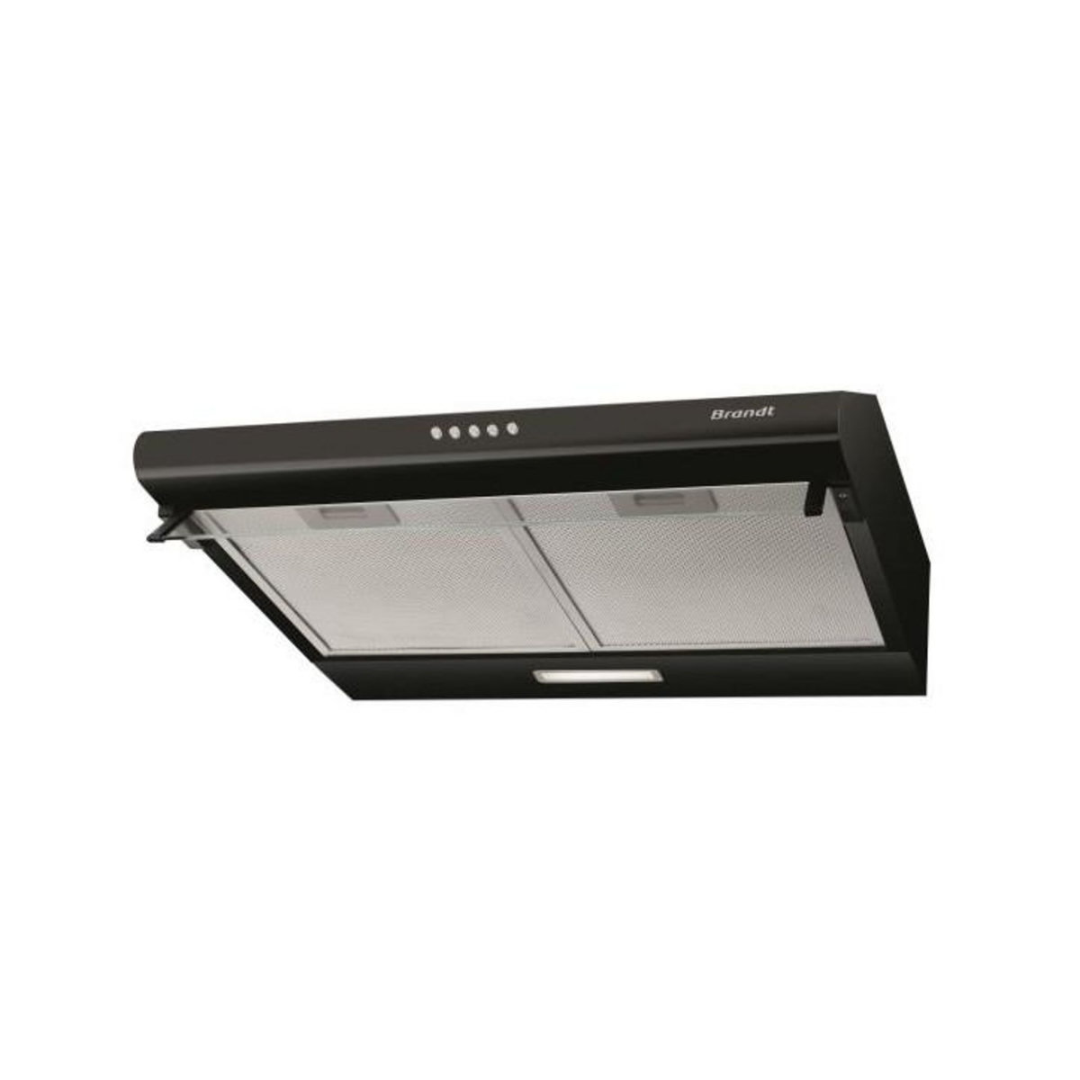 BRANDT Hotte visière 60cm 321m3/h noir - bhc9602b